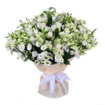 Bouquet 51 white eustoma